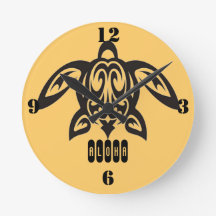 Horloge murale hawaïenne de Honu