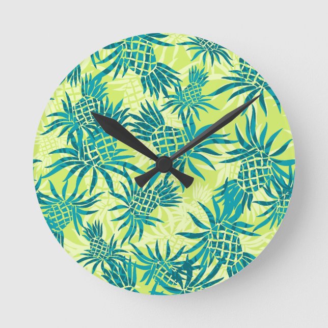Horloge murale hawaïenne en ananas (Recto)