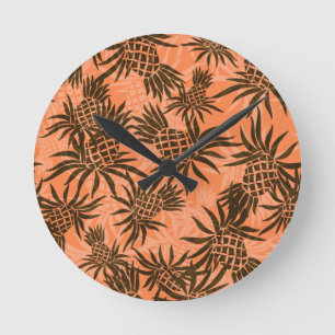 Horloge murale hawaïenne en ananas