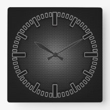 Horloge murale "High Tech" à effet de maille de ca