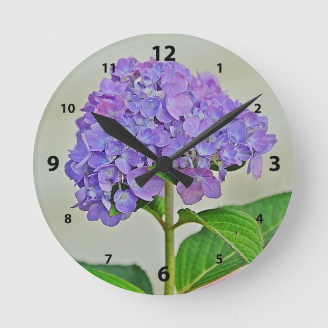 Horloge murale Hydrangea (Recto)