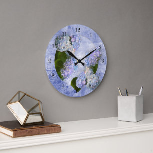 Horloge murale Hydrangea