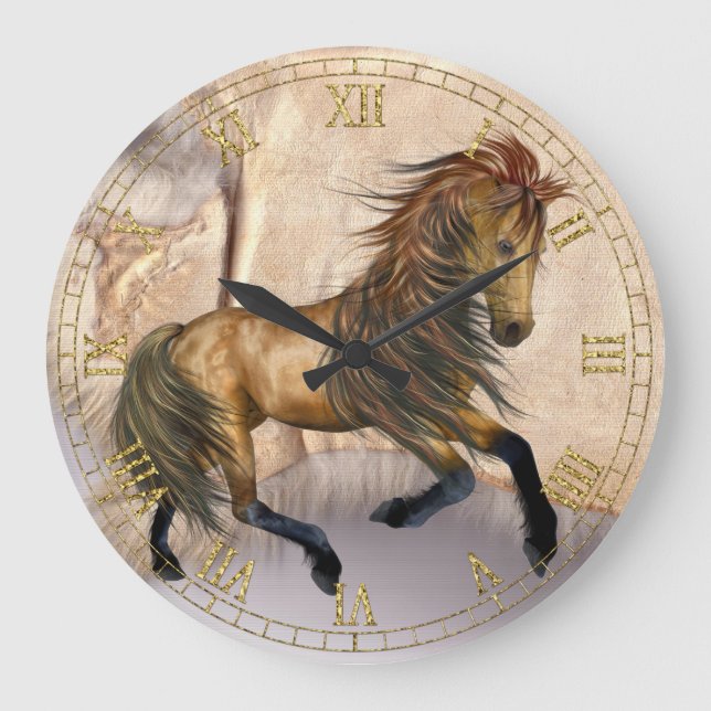 Horloge murale Imaginaire Wild Horse (Recto)