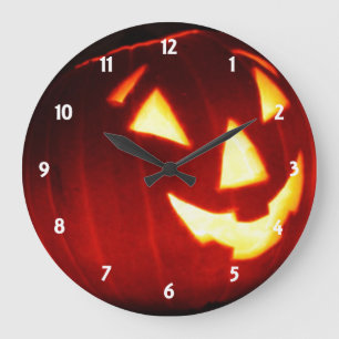 Horloge murale Jack o' Lantern