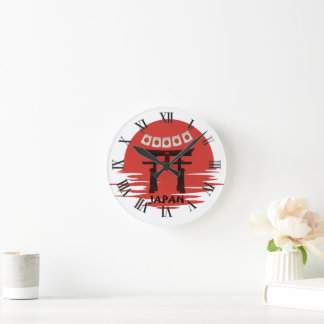 Horloge murale japonaise Art Zen Fleur de cerisier