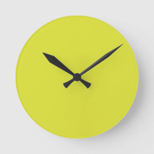 Horloge murale jaune banane