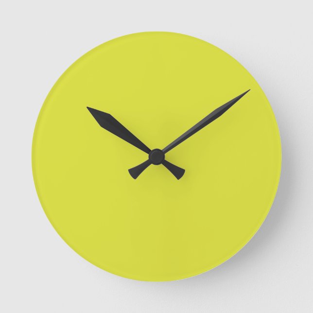 Horloge murale jaune banane (Recto)