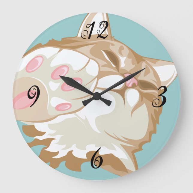 Horloge murale Kitty Cat (Recto)