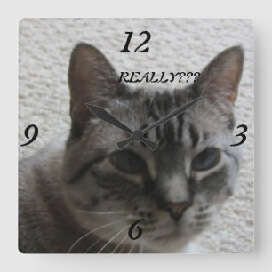 Horloge murale Kitty Tude !