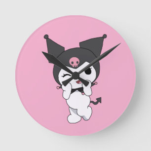 Horloge murale Kuromi – Déco de chambre inspirée d