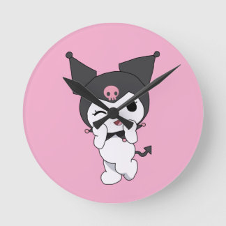 Horloge murale Kuromi – Déco de chambre inspirée d