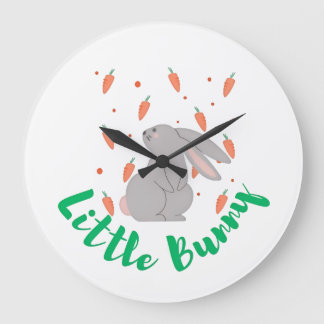Horloge murale Lapin Mignon – Parfait pour la déco