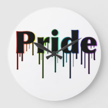 Horloge murale LGBT+ Pride