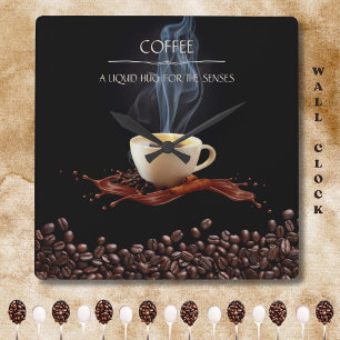 Horloge murale Liquid Hug for the Senses Coffee