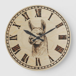 Horloge murale Llama