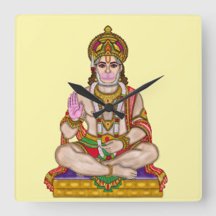 Horloge murale Lord Hanuman