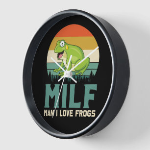 Horloge murale Love Frogs