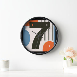 Horloge murale Lucrative Numéro 7