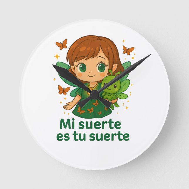 Horloge murale Magical Fairy – ManoMadre Tati Coll (Recto)