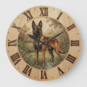Horloge murale Malinois – Décoration intérieure