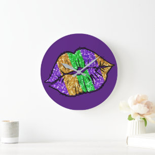Horloge murale Mardi Gras