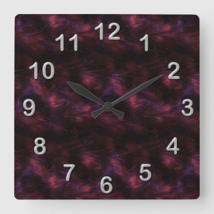 Horloge murale marron de fractale