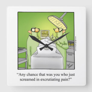 Horloge murale Médicale du Humour