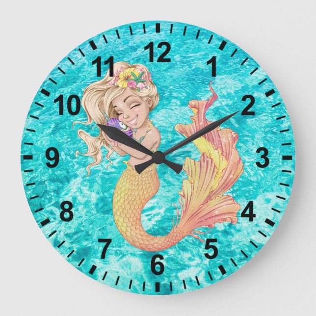Horloge murale Mermaid Life (Recto)