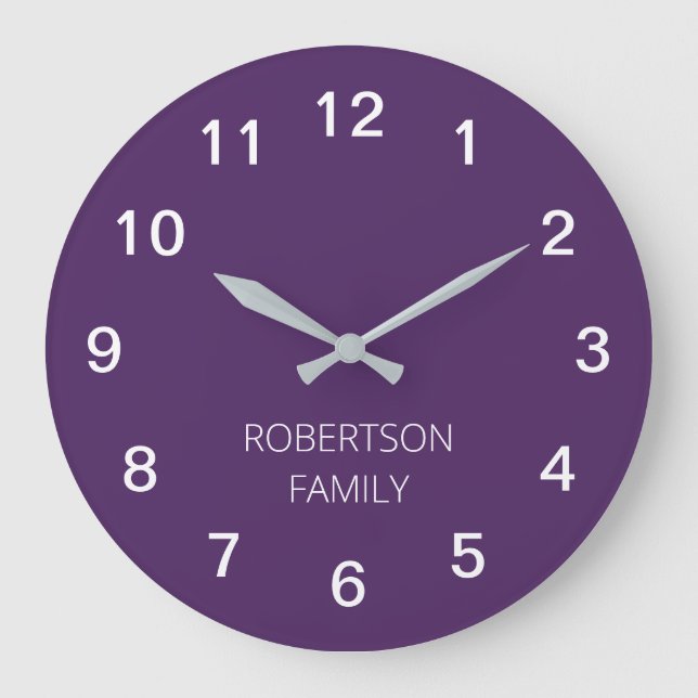 Horloge murale minimaliste foncée (Recto)