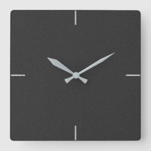 Horloge murale minimaliste noire