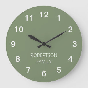Horloge murale minimaliste personnalisée