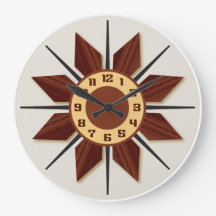 Horloge murale moderne du milieu du siècle texture