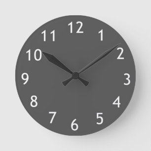 Horloge murale moderne en gris