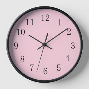 Horloge murale molle rose pastel