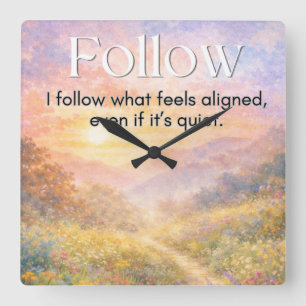 Horloge murale motivationnelle inspirante