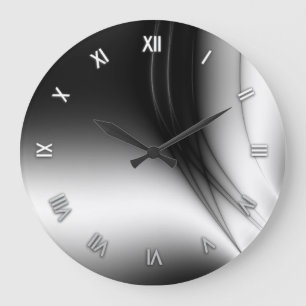 Horloge murale noire et blanche d'estuaire