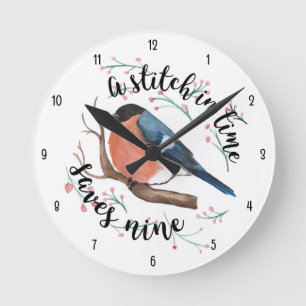 Horloge murale (nombres noirs)