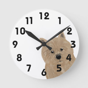 Horloge murale Norwich Terrier
