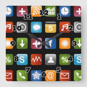 Horloge murale novatrice   Icône graphique de l'a