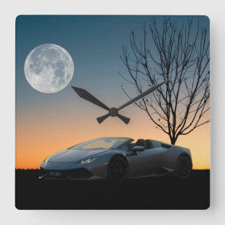 Horloge Murale Nuit de Lune Moderne | Voiture de L