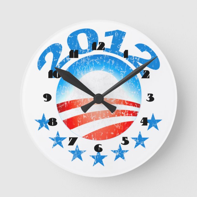 Horloge murale Obama 2012 (Recto)