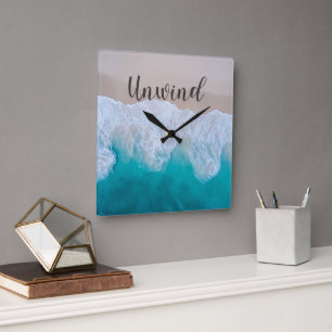 Horloge murale Ocean Beach Unwind