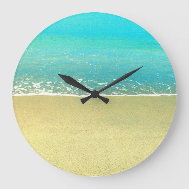 Horloge murale Ocean Wave Beach (Recto)