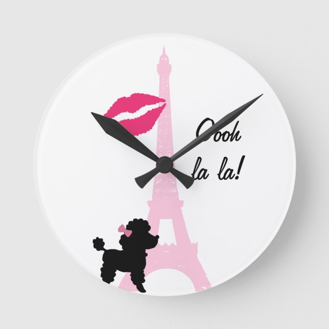 Horloge murale Oooh La La Paris (Recto)