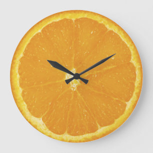 Horloge murale Orange Slice Pizza