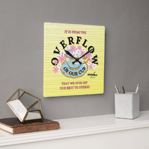 Horloge murale OVERFLOW par Adiela Akoo