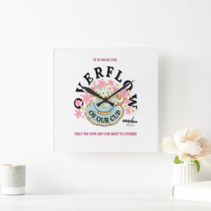 Horloge murale OVERFLOW par Poet Adiela Akoo