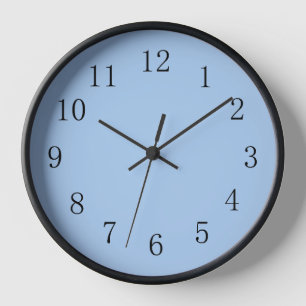 Horloge murale Pale Cornflower Bleu