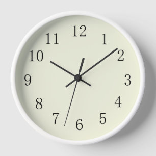 Horloge murale Pastel Beige Cuisine