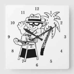 Horloge murale patrouille de plage